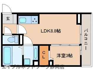 静岡県静岡市葵区古庄3丁目【アパート】の間取り
