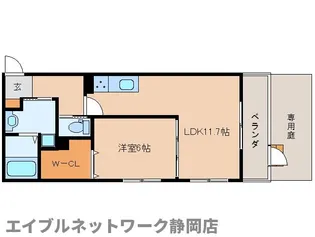 静岡県静岡市葵区南田町【マンション】の間取り