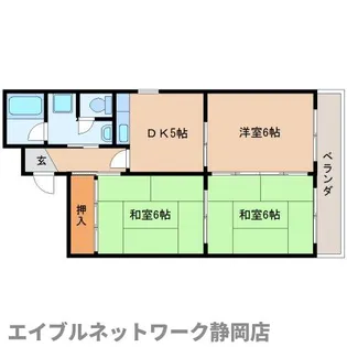 静岡県静岡市葵区吉野町【マンション】の間取り