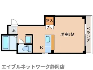 静岡県静岡市葵区四番町【マンション】の間取り
