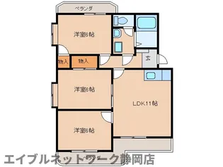静岡県静岡市葵区竜南1丁目【マンション】の間取り
