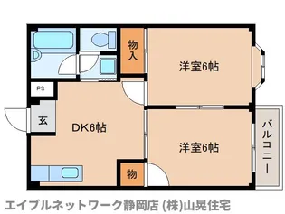 静岡県静岡市駿河区下川原5丁目【アパート】の間取り