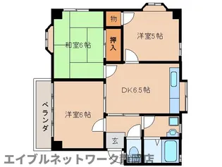 ジュネスKⅡ【201号室】の間取り