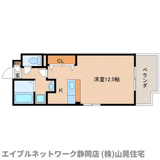 静岡県静岡市駿河区用宗1丁目【マンション】の間取り