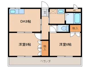 桜ステージ【102号室】の間取り