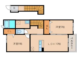 フルーツパーク【2階】の間取り