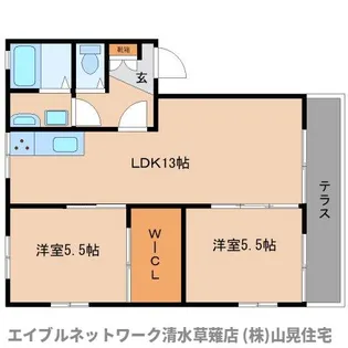 静岡県静岡市葵区瀬名1丁目【アパート】の間取り