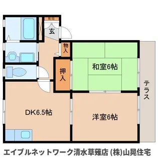 静岡県静岡市葵区瀬名2丁目【アパート】の間取り