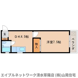 静岡県静岡市葵区瀬名2丁目【マンション】の間取り