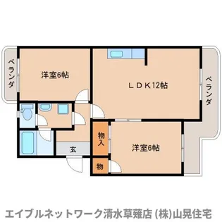 静岡県静岡市葵区瀬名7丁目【マンション】の間取り