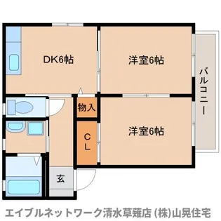 静岡県静岡市葵区瀬名7丁目【アパート】の間取り