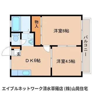 リバーサイドHIRO【103号室】の間取り