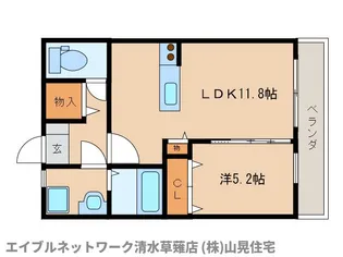 静岡県静岡市葵区瀬名中央3丁目【マンション】の間取り