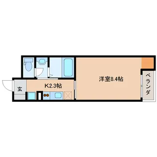 静岡県静岡市葵区瀬名川1丁目【マンション】の間取り