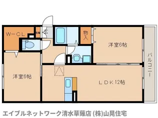 静岡県静岡市葵区瀬名川2丁目【アパート】の間取り