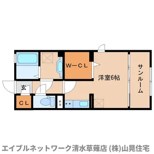 ロードサイド葵A【2階】の間取り