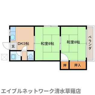 静岡県静岡市葵区南瀬名町【マンション】の間取り