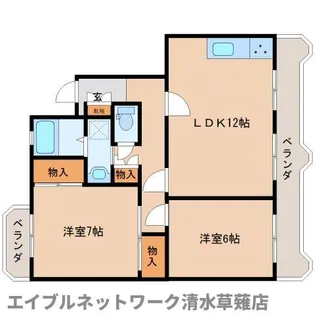 エステート【203号室】の間取り