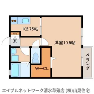 静岡県静岡市葵区西瀬名町【アパート】の間取り