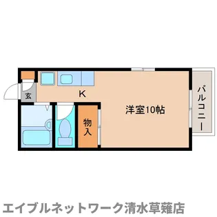 静岡県静岡市駿河区国吉田5丁目【アパート】の間取り
