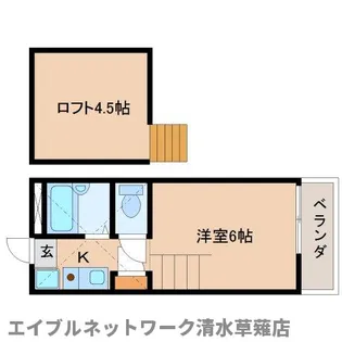 静岡県静岡市駿河区栗原【アパート】の間取り