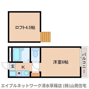 静岡県静岡市駿河区栗原【アパート】の間取り