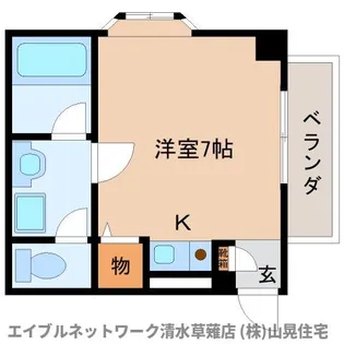 静岡県静岡市駿河区中吉田【マンション】の間取り