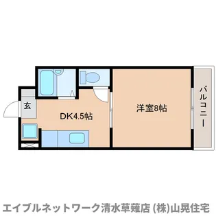 静岡県静岡市駿河区聖一色【マンション】の間取り