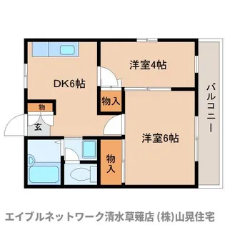 静岡県静岡市駿河区聖一色【アパート】の間取り