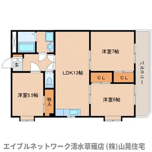 Pia Residence B棟(ピアレジデンス)【301号室】の間取り