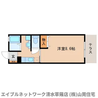 カネキトラスト【105号室】の間取り