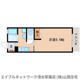 静岡県静岡市駿河区谷田【アパート】の間取り