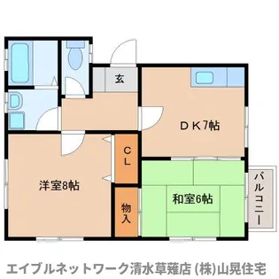 静岡県静岡市清水区吉川【アパート】の間取り