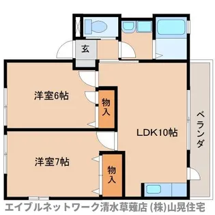 静岡県静岡市清水区吉川【アパート】の間取り