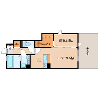 静岡県静岡市清水区吉川【アパート】の間取り