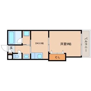 静岡県静岡市清水区草薙【マンション】の間取り