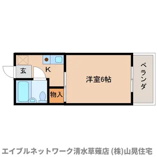 静岡県静岡市清水区草薙【アパート】の間取り