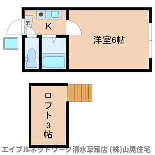 静岡県静岡市清水区草薙杉道1丁目【アパート】の間取り