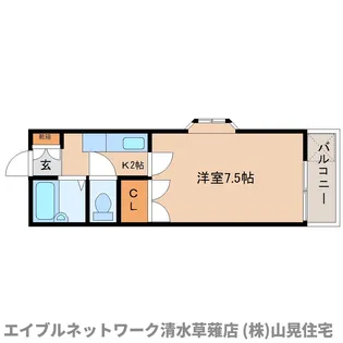 静岡県静岡市清水区鳥坂【アパート】の間取り