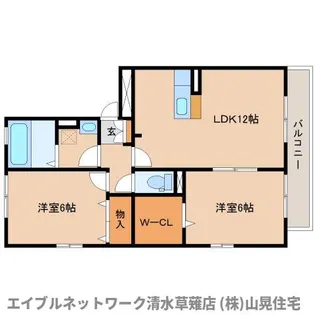 静岡県静岡市清水区長崎【アパート】の間取り