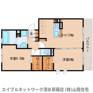 静岡県静岡市清水区長崎新田【アパート】の間取り