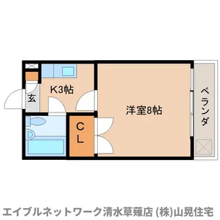 静岡県静岡市清水区長崎南町【マンション】の間取り