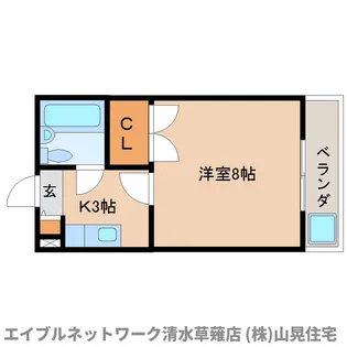 静岡県静岡市清水区長崎南町【マンション】の間取り