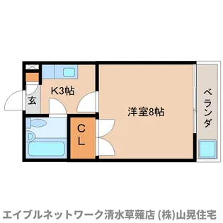 静岡県静岡市清水区長崎南町【マンション】の間取り