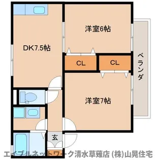 静岡県静岡市清水区半左衛門新田【アパート】の間取り