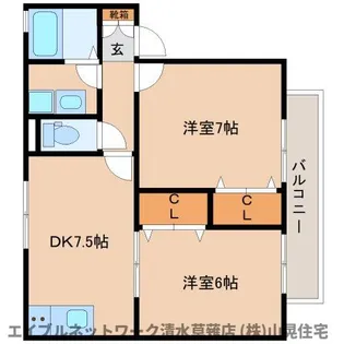 静岡県静岡市清水区半左衛門新田【アパート】の間取り