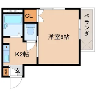 静岡県静岡市清水区谷田【マンション】の間取り