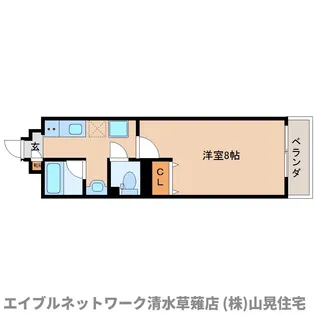 コンセール谷田【303号室】の間取り