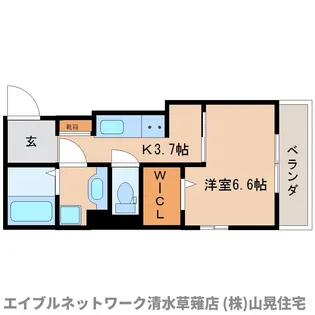 メローネパルコ谷田【303号室】の間取り