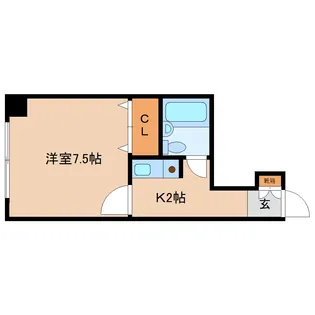 奈良県奈良市角振町【マンション】の間取り